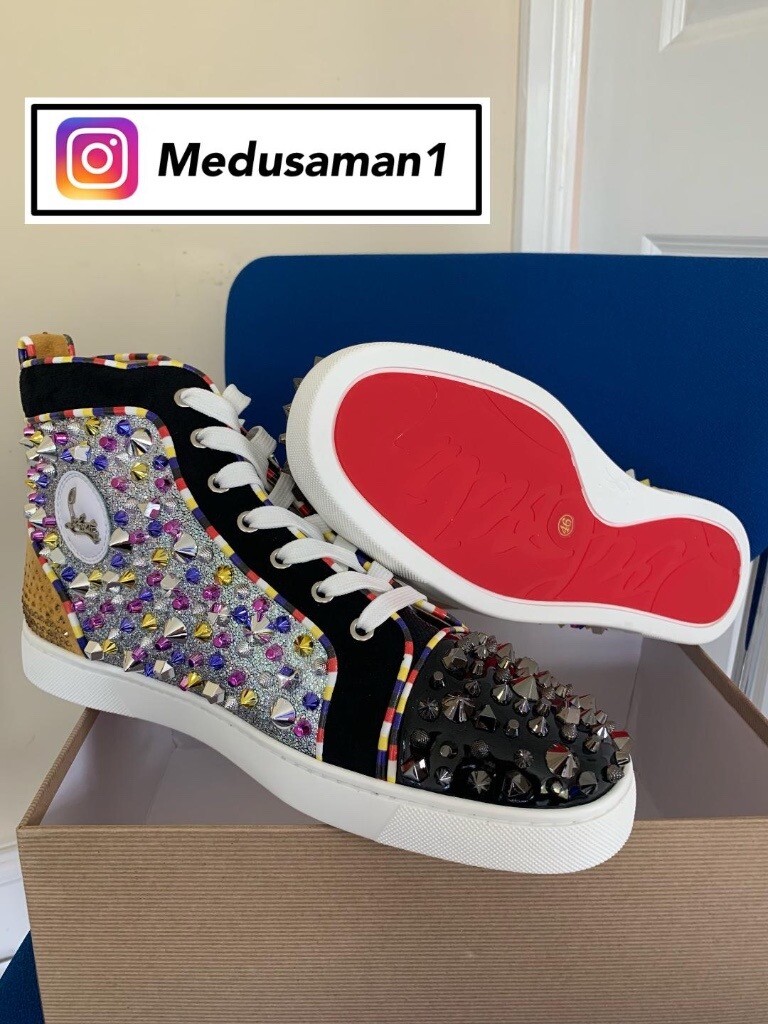 christian louboutin high top trainers